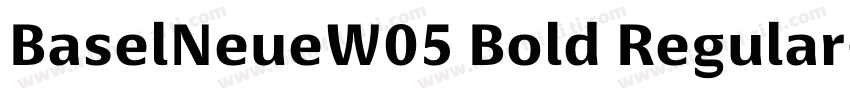 BaselNeueW05 Bold Regular字体转换